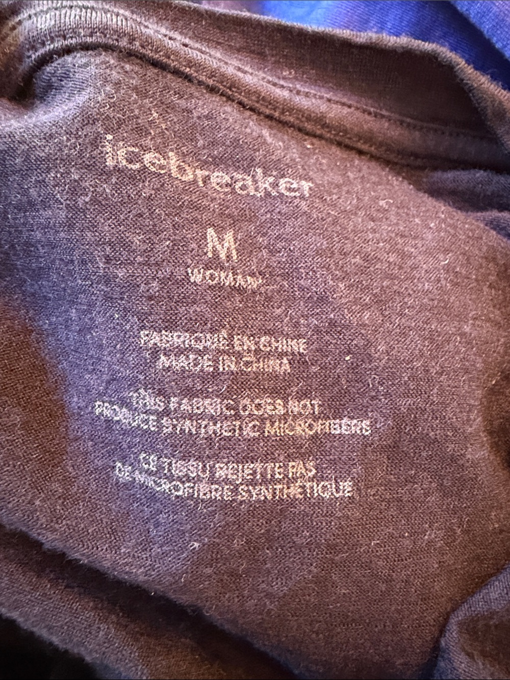 Icebreaker Navy Vortex Short-Sleeve Merino Tee - Picture 6 of 6